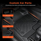 Floor Mats Cargo Liner Backrest Mats For 2018-2024 Ford Expedition MAX 8 Seats