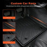 3PCS TPE All-Weather Floor Mats for 2018-2024 Toyota Camry SE LE XLE