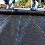 6FT × 300FT Woven Ground Weed Cover 3.2 Ounce Landscape Weed Barrier Fabric