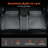 Custom Fit All-Weather Floor Mats for 2010-2015 Toyota Prius (XW30) – Heavy Duty TPE Floor Liners, 1st & 2nd Row Full Set