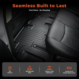 4-Piece 3D TPE Floor Mats Set (1st, 2nd & 3rd Row) for 2013-2020 Nissan Pathfinder & 14-20 Infiniti QX60