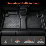 4PCS TPE All-Weather Floor Mats for 2020-2025 Ford Explorer 6 Seats