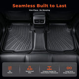 3Pcs Front and Rear TPE Car Floor Mats Replacement for Outback 2020-2025 Replacement for Legacy 2020-2025