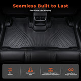 3PCS Floor Mats Black TPE Replacement for Toyota P-rius V 2012-2017