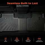 3-Row All-Weather TPE Floor Mats Set for 2016-2022 Honda Pilot (8-Passenger)