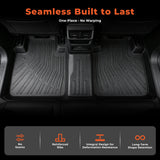 3Pcs Car Floor Mats Front and Rear TPE Black Replacement for Sentra 2020-2024