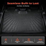 3D Custom Fit TPE Floor Liners + 5.5FT Short Bed Mat Set for 2015-2026 Ford F-150 Crew Cab / SuperCrew - All-Weather Heavy-Duty Set