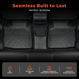 3D Custom Fit TPE Floor Liners & Trunk Mat Set for 2013-2016 Ford Fusion / Lincoln MKZ (Fits Gas/Hybrid, Excludes 2017+)