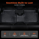 Car Floor Mats Liner Set For 2022-2025 Ford Maverick 3D Molded TPE All-Weather