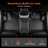 Black 1Pcs Front TPE Car Floor Mats Replacement for Transit 150 250 350 350HD 2015-2021