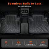 TPE All-Weather Interior Protection Set for 2015-2024 Ford Edge 5-Seater - Floor Mats, Cargo Mat & Backrest Covers (Not Compatible with SEL)