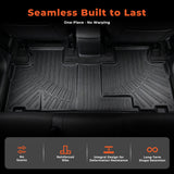 3D Custom Fit TPE Floor Liners & Trunk Cargo Mat Set for 2007-2014 Ford Edge & 2007-2015 Lincoln MKX - All-Weather Protection (Excludes 2015+ Edge / 2016+ MKX)