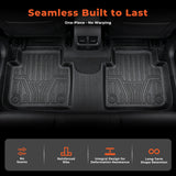 Car Floor Mats Black TPE Vehicle Floor Liners 3 Piece Replacement for CRV 2017-2022