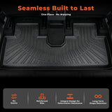3D Custom Fit All-Weather Floor Liners Set for 2021-2026 Ford Mustang Mach-E - Premium TPE Floor Mats (Left Hand Drive Only)