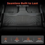 3Pcs Front and Rear TPE Car Floor Mats Replacement for F250 F350 F450 F550 Super Crew Cab 2012-2016