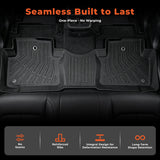 5PCS Floor Mats and Cargo Liners Black TPE Replacement for Pilot 2009-2015