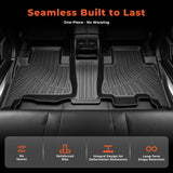 Floor Mats for Toyota 4Runner 2013-2024 5-Seater Cargo Mat w/Backrest Mat