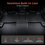 TPE For 2011-2012 Toyota Sienna 7 Seat 3 Rows Floor Mats Liners All Weather