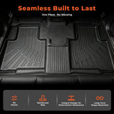 Floor Mats & Cargo Liner Backrest Mat for 2020-2026 Toyota Highlander 7-Seat TPE