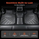 3Pcs Front and Rear TPE Car Floor Mats Replacement for Outback 2015-2019 Replacement for Legacy 2015-2019