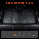 Fit For 2017-2024 Ford F-250/350/450/550 Super Duty Crew Cab TPE Floor Mats Liners