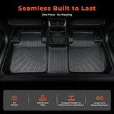 3PCS TPE All-Weather Floor Mats for 2007-2011 Toyota Camry