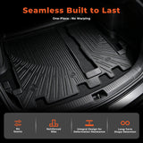 Floor Mats Liners TPE For 2013-2020 Toyota Sienna 8 Seats 3D Model All-Weather