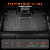 2Pcs Front and Rear TPE Car Floor Mats Replacement for F250 F350 F450 F550 F600 Crew Cab 2017-2026