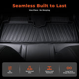 Floor Mats for 2018-2024 Chevy Equinox (Not for EV) / GMC Terrain, All-Weather TPE Custom Fit Floor Liners Cargo Liner