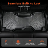 3Pcs Car Floor Mats Liner Front and Rear TPE Black Replacement for R-a-m 1500 2025 2026