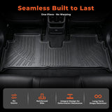 For 2001-2007 Toyota Highlander TPE Floor Mats Liner 3PCS New 3D Front & Rear