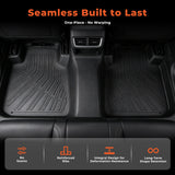 4PCS Floor Mats Black TPE Replacement for Du-Rango 2016-2026 7-Seater