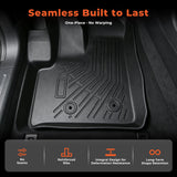 Black 2Pcs Front TPE Car Floor Mats Replacement for Transit 150 250 350HD 2020-2026