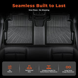 Black 4Pcs Front and Rear TPE Car Floor Mats and Cargo Liner Replacement for Kicks 2018-2024