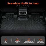 3D Laser Measured TPE Floor Mats for 2015-2025 Ford F-150 / F150 Lightning SuperCrew – Eco-Friendly All-Weather Heavy-Duty Floor Liners