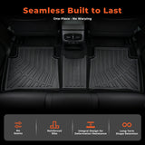 3Pcs Car Floor Mats Front and Rear TPE Black Replacement for Corolla Sedan 2020-2024 Not Replacement for Hatchback Models