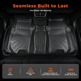 4Pcs Car Floor Mats Liner Front and Rear TPE Black Replacement for Fit 2.gen 2009-2013 Hatchback 4-Door