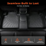 4Pcs Car Floor Mats and Cargo Liner Front and Rear TPE Black Replacement for Bronco Sport 2021-2025
