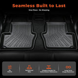 Floor Mats Replacement for Caliber 2007-2012 | 4Pcs Front and Rear, TPE Material, Black