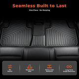 Full Set TPE All-Weather 3D Custom Floor Mats for 2023-2026 Honda HR-V Gas Hybrid