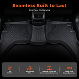 Fits 2001-2004 Toyota Tacoma Double Cab TPE 3D Front & 2nd Row Floor Mats Liner