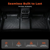 4PCS Floor Mats Black TPE Replacement for Rio 2018-2023