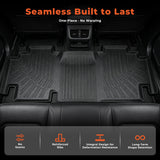 3Pcs Front and Rear TPE Car Floor Mats Replacement for F250 F350 Super Duty SuperCab 1999-2007