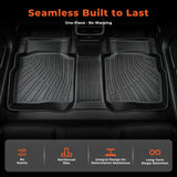 3PCS Floor Mats Black TPE Replacement for Sonata 2011-2015