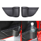for 2011+ Jeep Wrangler JK JKU 2/4Door Front Door Storage Pockets Organizer Box Lab Work Auto