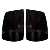 Driver Passenger Side Rear Tail Light Replacement for Ram 1500 2009-2018 Ram 2500 Ram 3500 2010-2018 Smoked Black Tail Lamps Replacement for 55277414AC 55277415AC