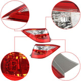 labwork 1 Pair Tail Lights Signal Lamp Passenger Side RH & Driver Side LH Red Clear Replacement for 2014-2016 Toyota Corolla TO2804118 TO2805118 Lab Work Auto