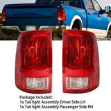 labwork 1 Pair of Tail Light Assembly Driver Side LH & Passenger Side Replacement for 2009-2017 Dodge Ram 1500 2500 3500 - CH2818124, CH2819124 Lab Work Auto