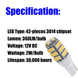 labwork 10PCS T10 RV For Camper Trailer 12V LED Interior Light Bulbs Warm White Lab Work Auto