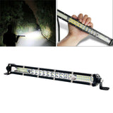 labwork 12 Inch Single Row LED Work Light Bar 450W 6000K 12000LM 12V White Flood Driving Off Road SUV Boat ATV Lab Work Auto